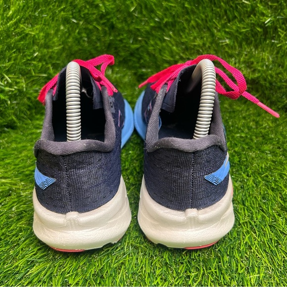 Brooks Women's Athletic Shoes - Navy with Sky Blue and Fuchsia Highlights - Picture 4 of 7